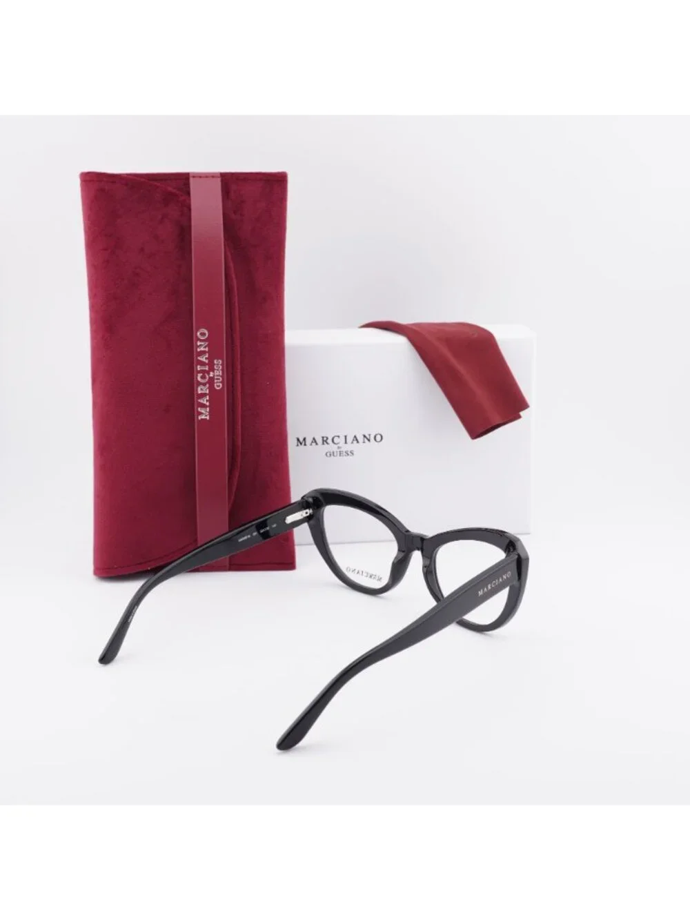 Guess by Marciano GM50016 001 Cat Eye Eyeglasses 53mm - Black